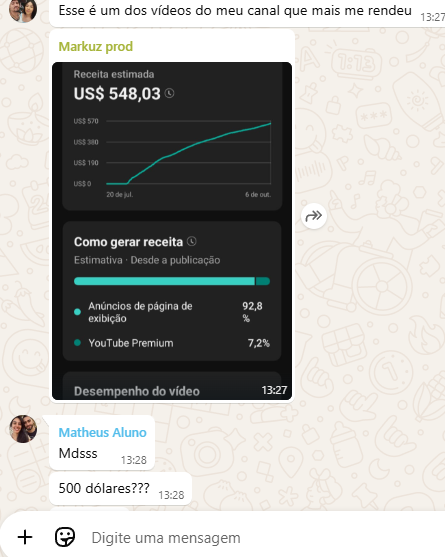 Feedback de aluno 8
