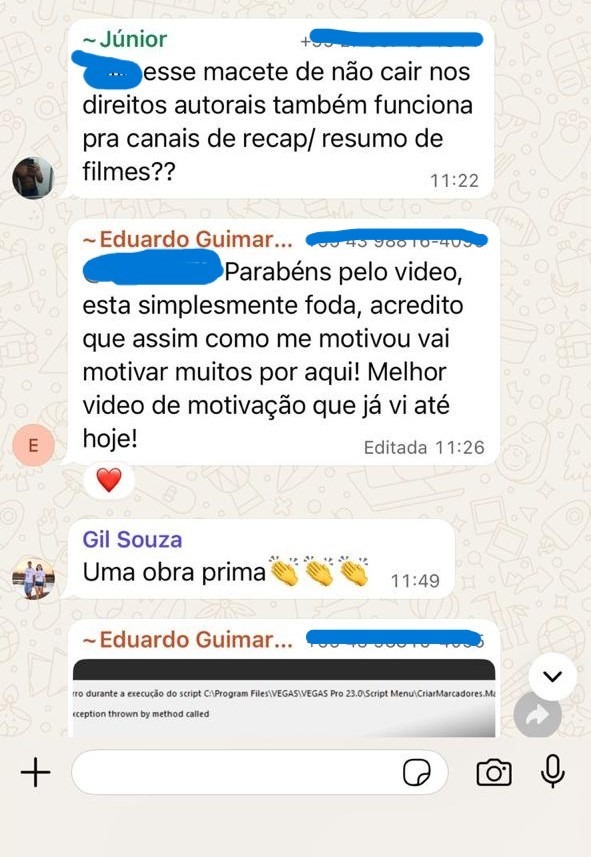 Depoimento de aluno da WinTube